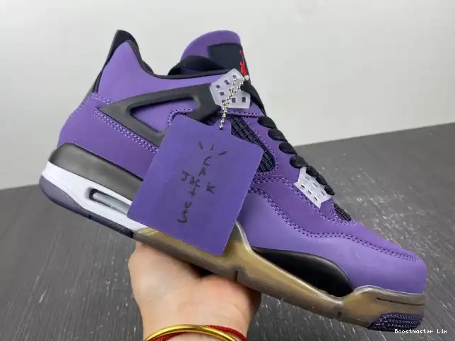 Bmlin shoes 4 (Friends Jordan and 766296 Travis Scott Retro LN4 Family) Purple 0623